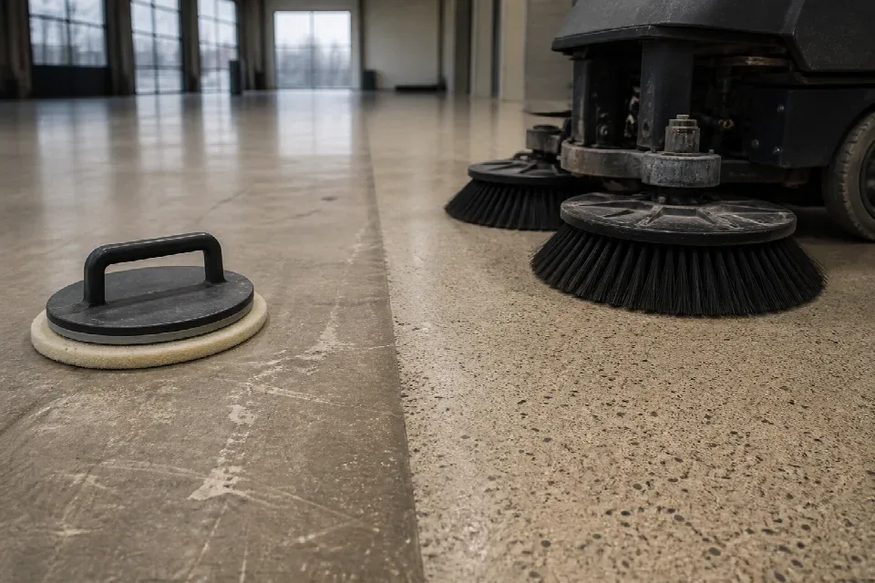 Detail kartáčů a podlahových pomůcek pro různé povrchy – České Budějovice