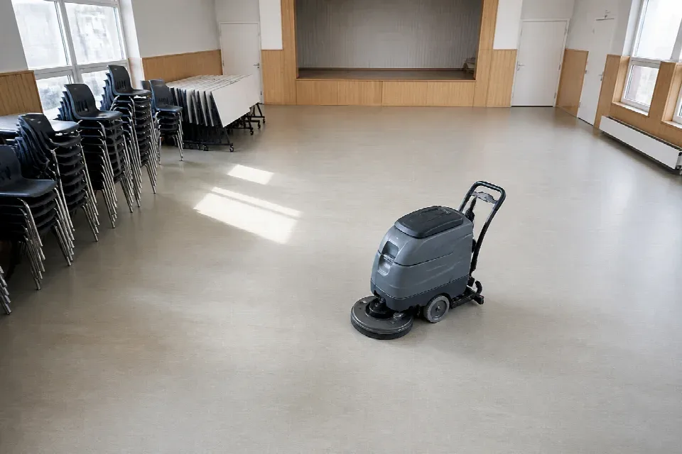 Periodický úklid podlahy v prázdné instituci – Hradec Králové